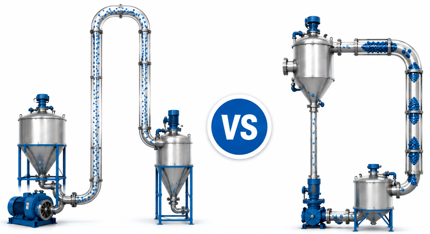 Dense Phase vs Dilute Phase