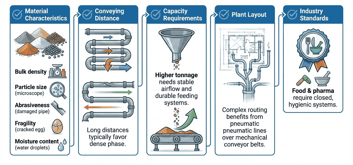 How to Choose the Right Pneumatic Conveying System?